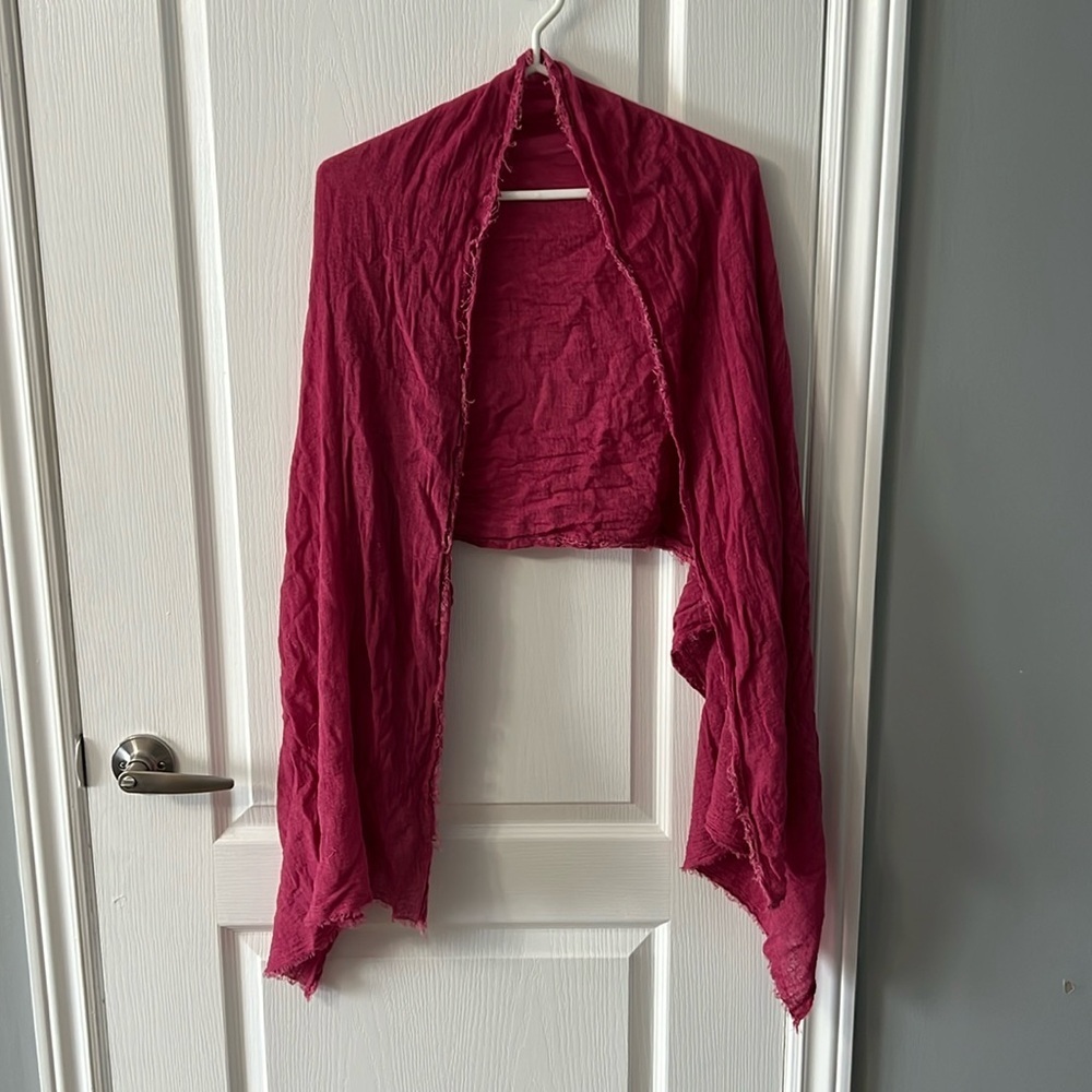 Pink shawl wrap scarf